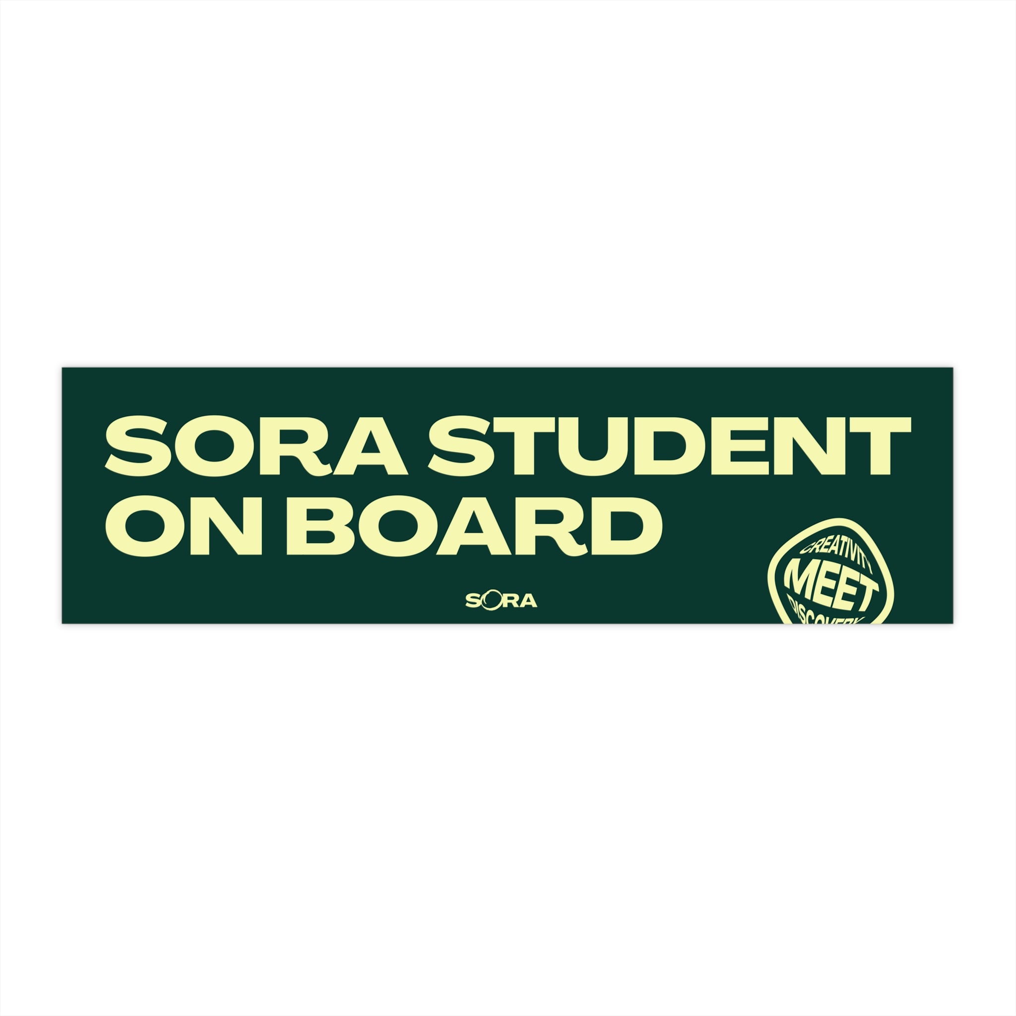 Sora Student On Board Sticker